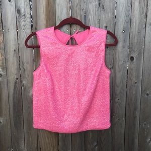 Sequin Back Cutout Tank Top S
